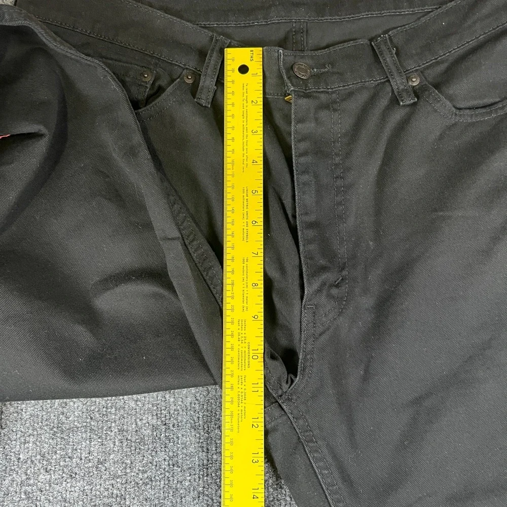 Levi's 541 Athletic Taper Fit Jeans Mens 40x31 Black Denim Dark Wash Mid‎ Rise